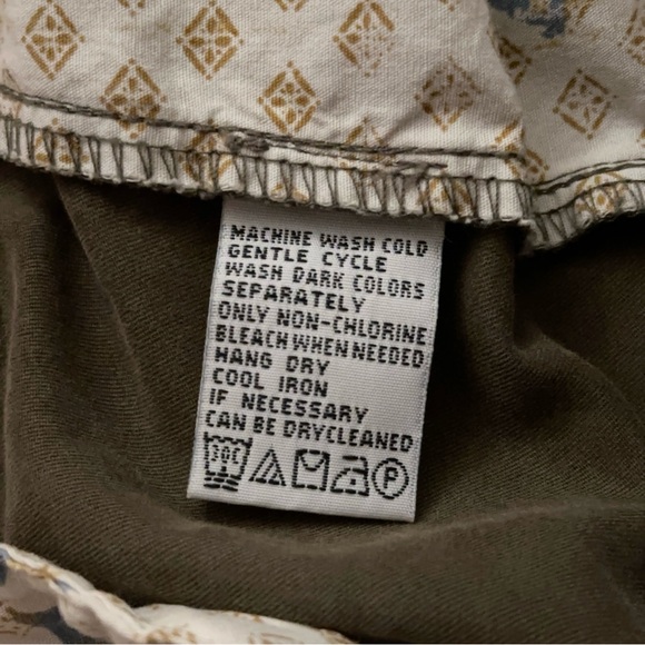 Tommy Bahama Pants Mens Size 35x32 Chino Flat Front Silk Blend Olive Green - Picture 6 of 6